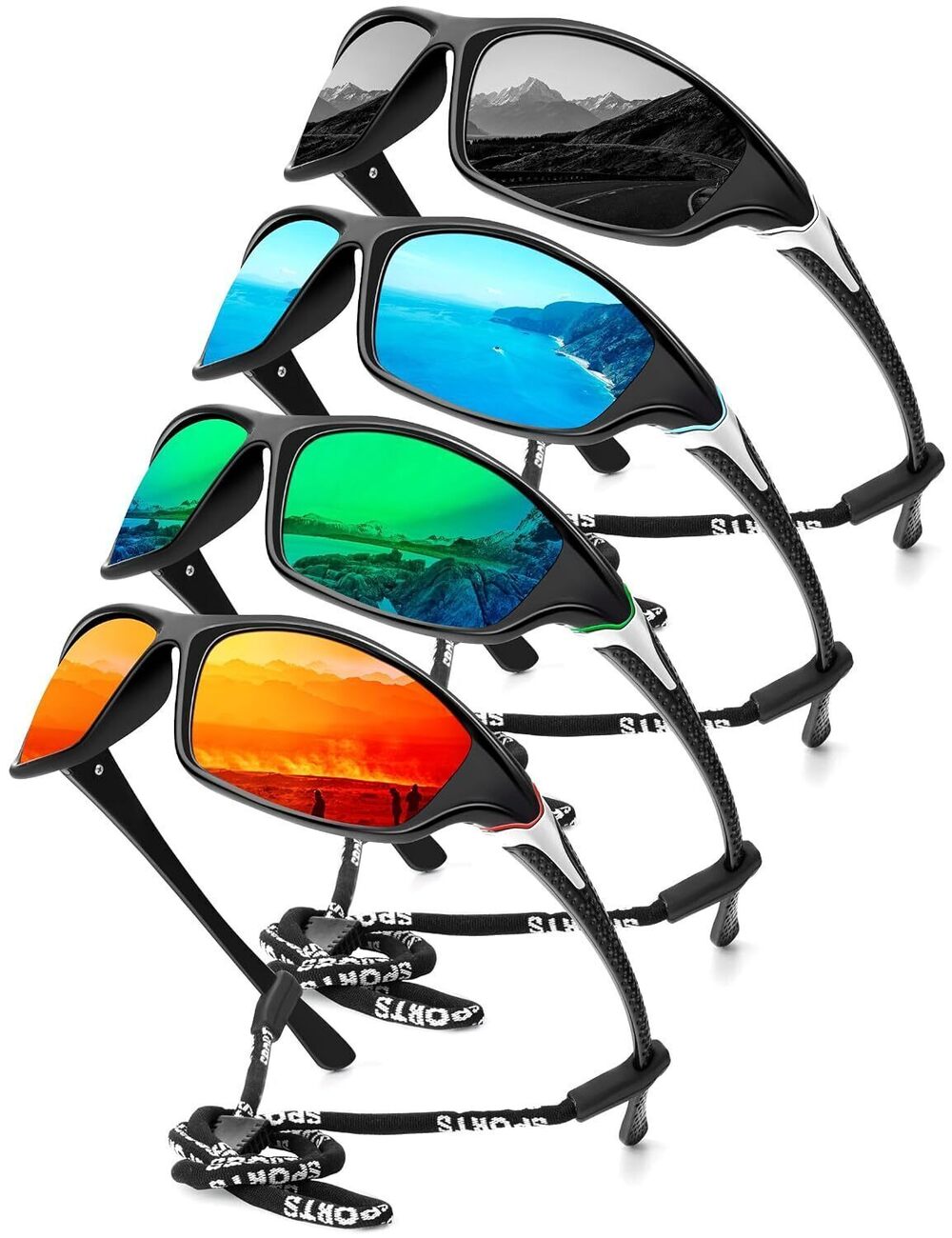 Sports Polarized Sunglasses Men UV400 Protection for Fishing Driving